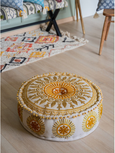 Heritage Tapestry Seat Pouf