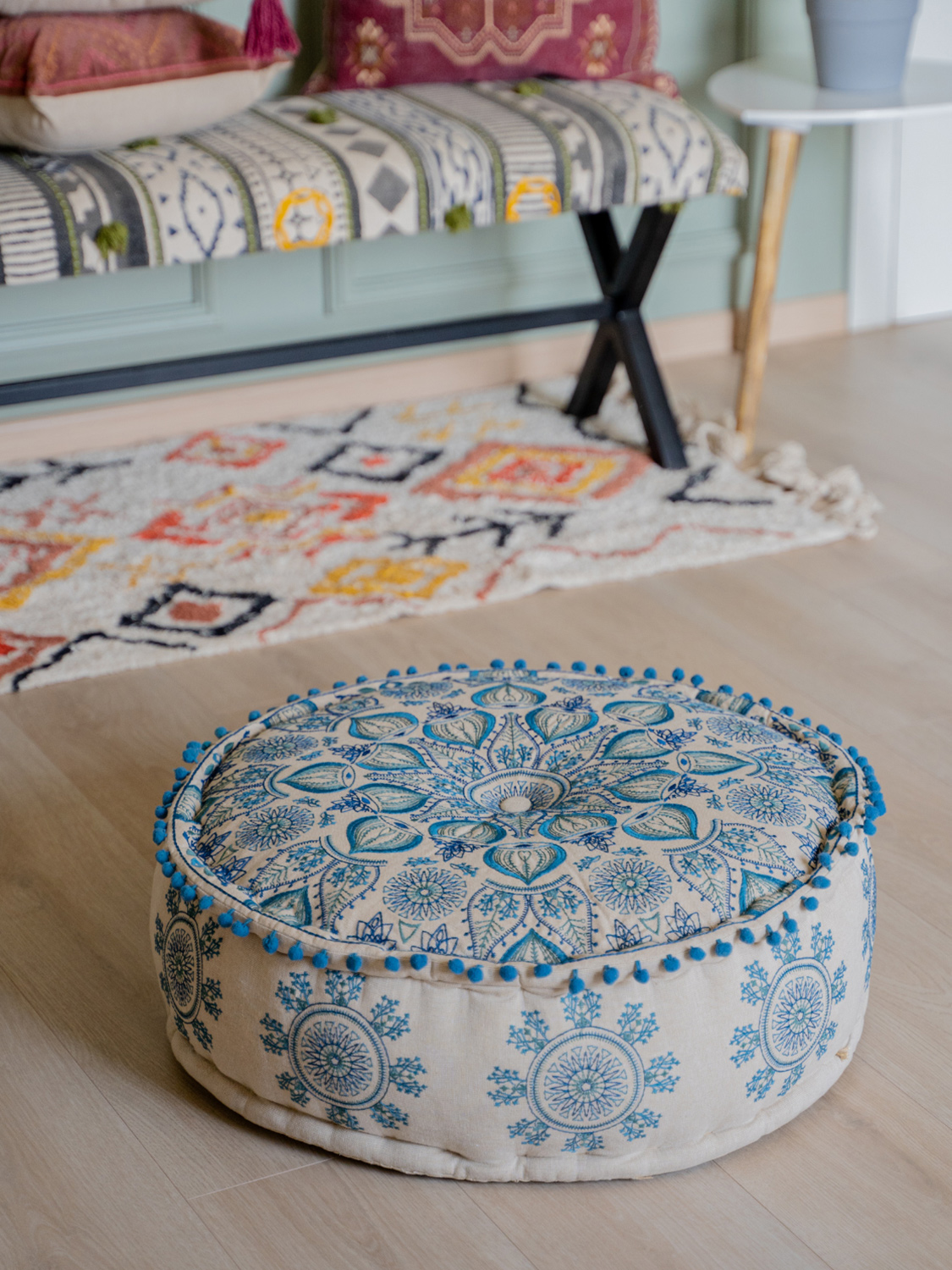 damask ottoman